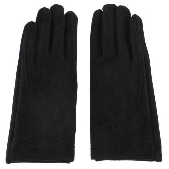 Isotoner Women's SmartDri Microfiber Winter Driving Glove with Stitch Detail - Picture 2 of 4
